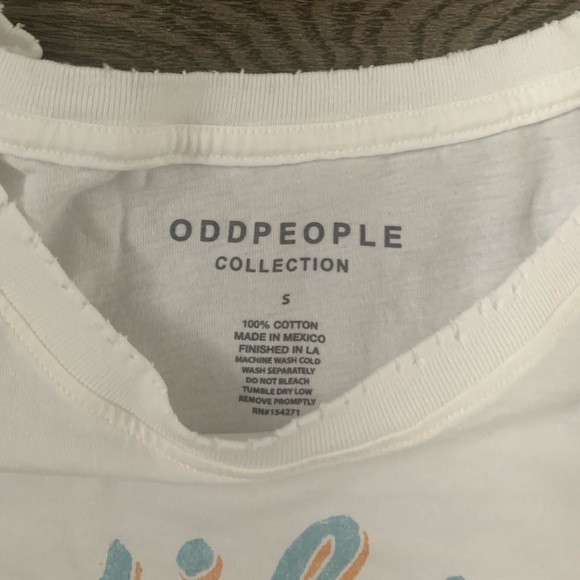 Recycled Karma California Surftiger Boyfriend Tee - Size S - White - NWOT - Picture 8 of 9